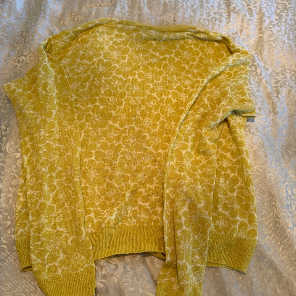New Boden Gold Floral Cardigan - Picture 4 of 6